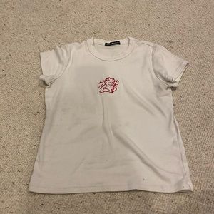 White Brandy Melville devil shirt